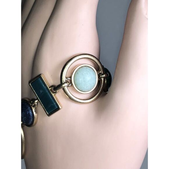 CHLOE + ISABEL natural elements mixed stone link bracelet - B029 - Picture 4 of 4